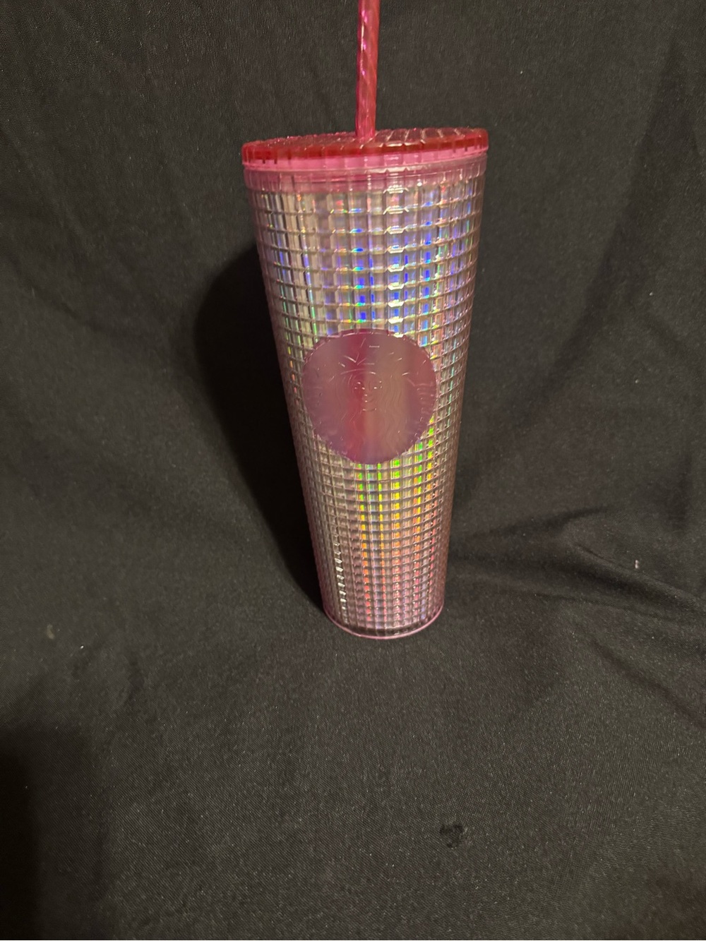 Starbucks Pink Iridescent Studded Tumbler with Straw